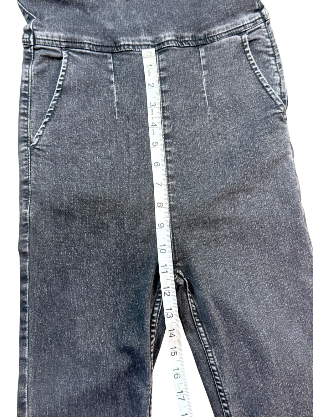 Free People Denim Jumpsuit Dark Wash Sleeveless Stretch One Piece Size 2 - Picture 10 of 16